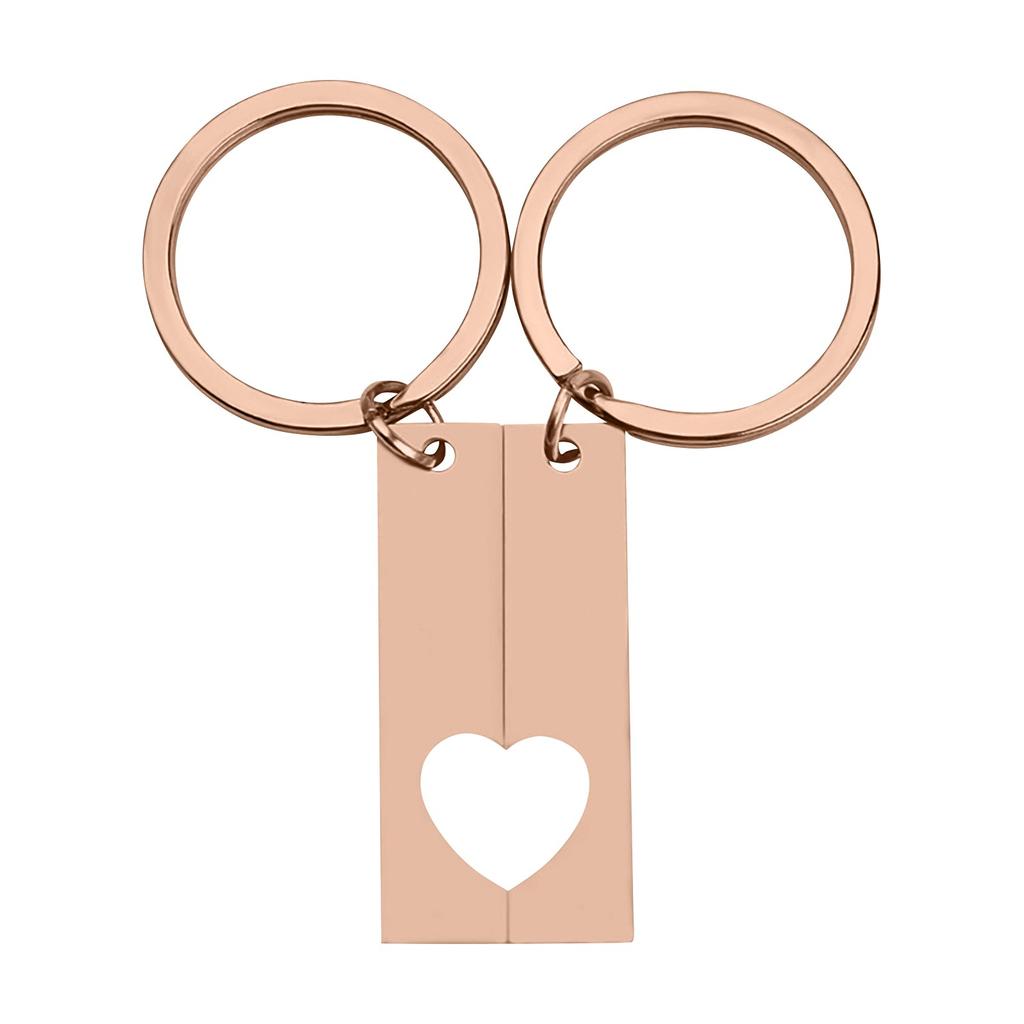 Men And Women Keychain Engraved Stainless Steel Keychain Birthday Gift Valentine's Day Gift For Him / Her