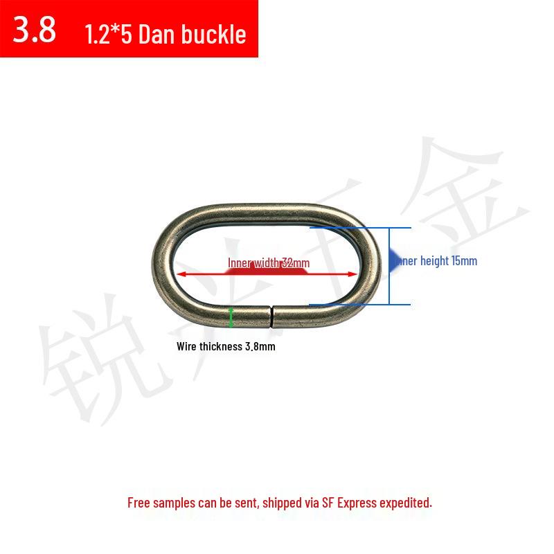 Metal D-Ring Oval Buckle for Luggage, Straps & Hardware Accessories