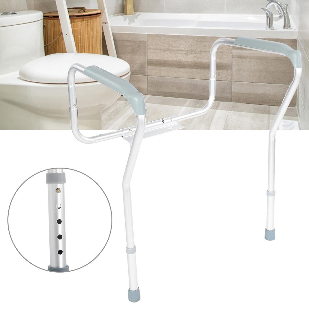 Anti-slip Bathroom Toilet Safety Rail Elderly Disabled Mobility Support Toilet Frame Adjustable