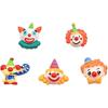 Amosfun 10pcs Resin Clown Charms Hair Barrettes Making Charms Handmade Crafting Slime Charms Pendants for Headband Headdress DIY Crafts (Random Style
