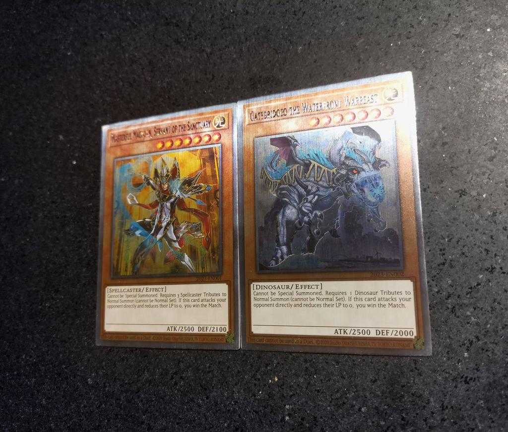 2pcs/set Diy Yu-Gi-Oh! Wcs Self Control Collect Signature Trading Flash Card Anime Cartoon Gift
