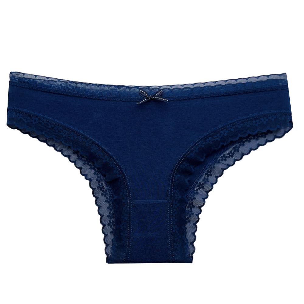 5 Pcs/Kit Women Cotton Panties Sexy Lace Lingerie Low Waist Underwear Girls Briefs M-XL Underpant