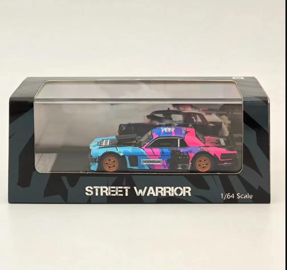 Schalter 1:64 Für Mustang 1965 Hoonicorn Rtr Los Angeles Diecast Modellauto Miniatur Limitierte Sammlung Spielzeugfahrzeugmodelle Us Auf Lager gray