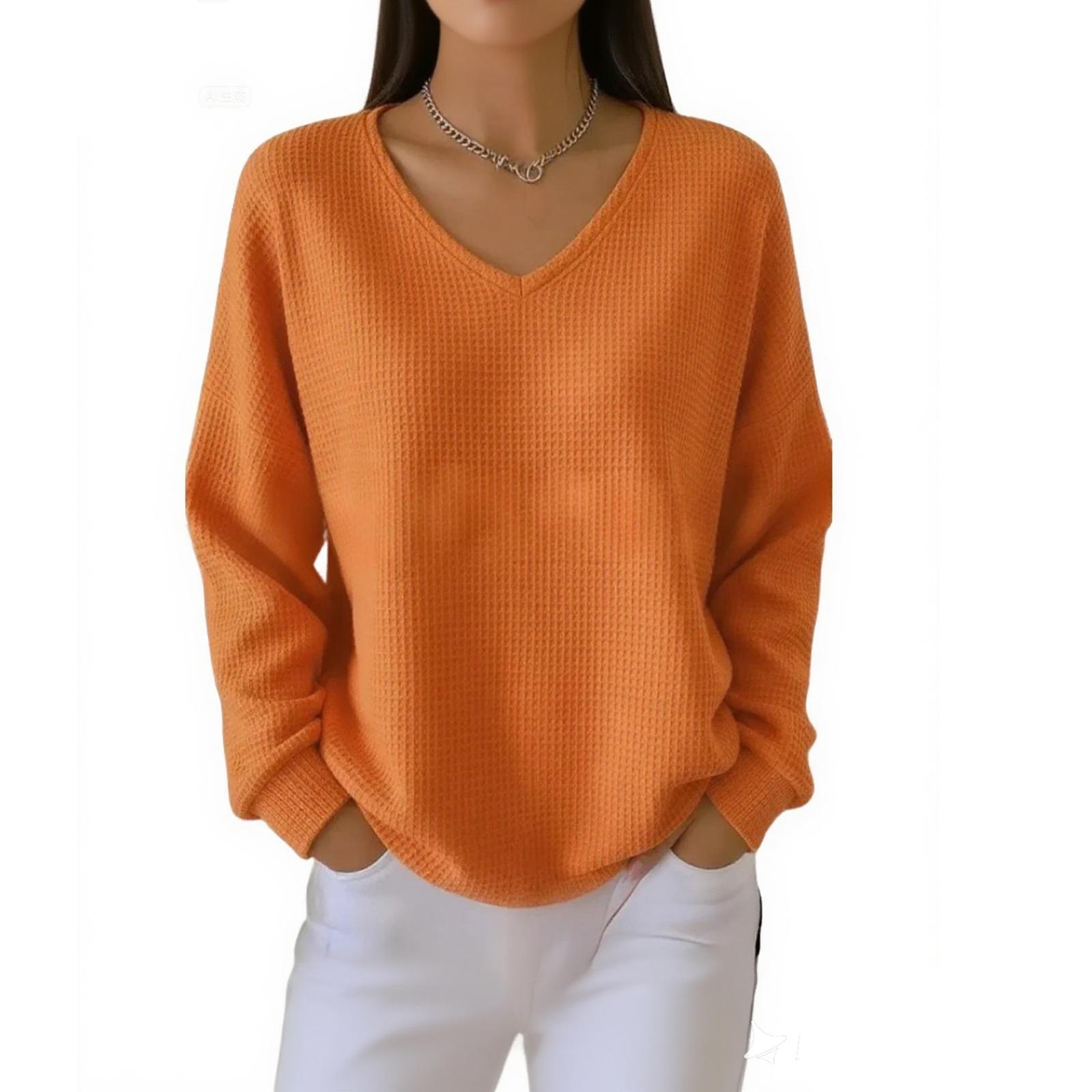 

Женские модные свободные топы с длинными рукавами XL фиолетовый