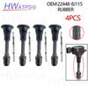 4/8 Pcs 22448-8J115 Spark Plug Cap Ignition Coil Rubber For Infiniti L35 QX4 Nissan Altima Frontier Pathfinder Suzuki Equator