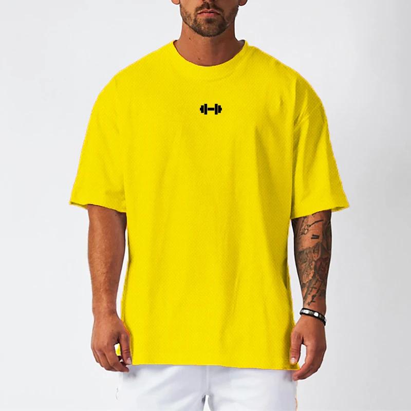 Muscleguys Men's Breathable Running Quick-drying Half Sleeve T-shirt Large Size Tops