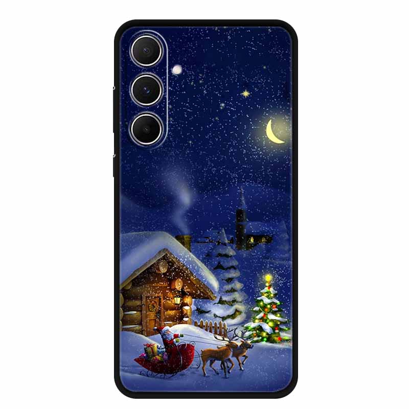 Christmas Phone Case For Samsung A17 5G 2025 Case Soft Black Silicone Bumper For GalaxyA17 17 5G TPU Coque Samsung Galaxy A17 5G