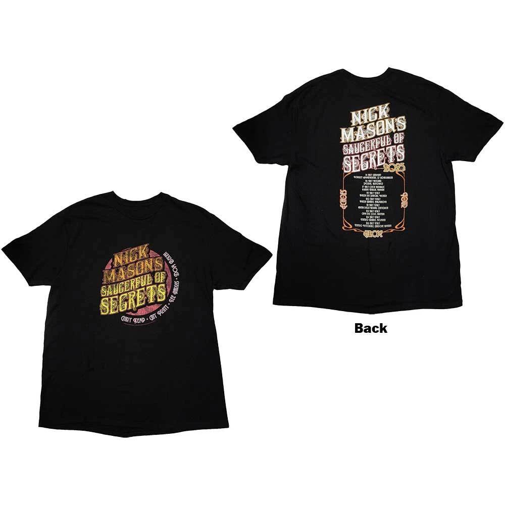 Nick Mason s Saucerful of Secrets Europe Tour 2023 T-Shirt Black New XS