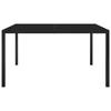 Maison Exclusive - Table de jardin 130x130x72 cm Noir Acier et verre