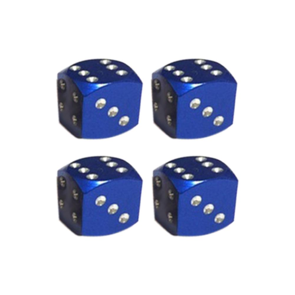 Super Wind Dice Shape Car Motorcycle Wheel Tyre Air Valve Stem Anti-dust Cover Caps