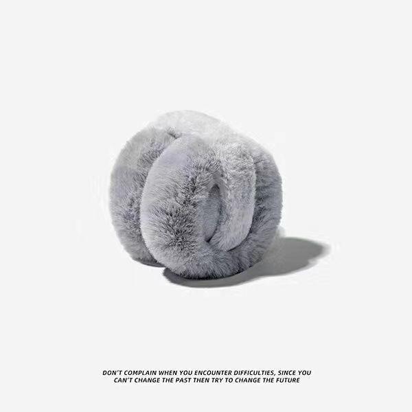 Women's Winter White Plush Windproof Ear Muffs - Warm, Cold-Proof, Velvet-Lined, Anti-Freeze.