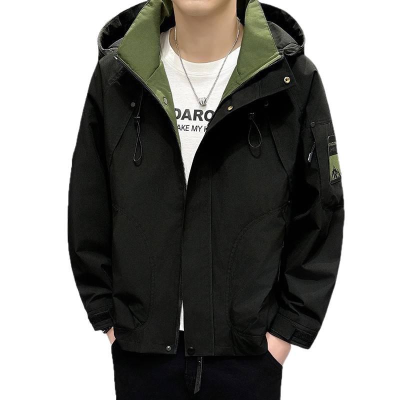 Men's Stylish Windbreaker: Hipster American Outdoor Casual Jacket for Spring & Autumn