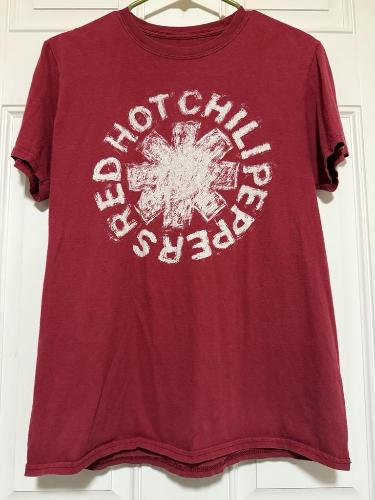 Red Hot Chilli Peppers Red Band Tee Size Medium Unisex T-Shirt