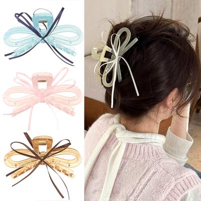 Large Bow Hair Clips Hairpin Fashion Hair Accessories Hair Claw For Women Girl