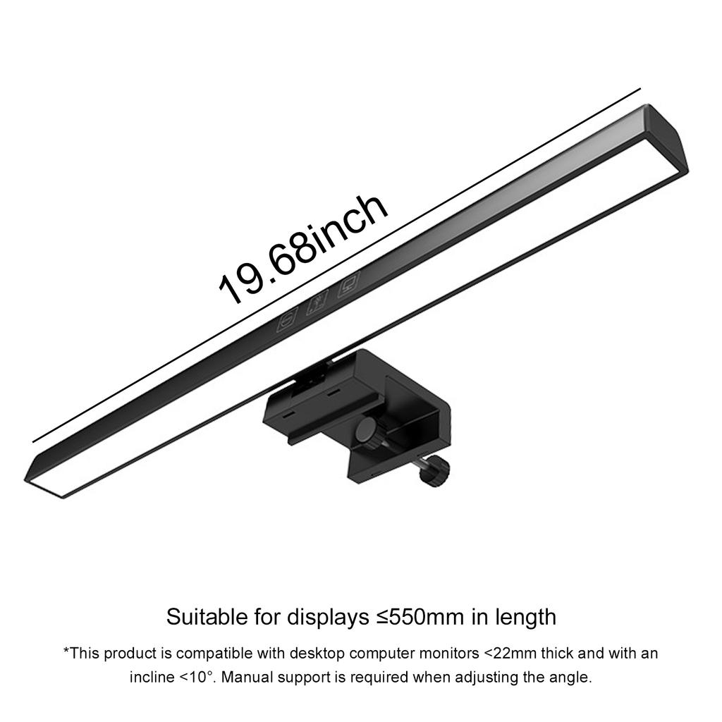 LED Monitor Light Bar USB Powered Computer Monitor Lamp Screen Light Bar for Desk/Office/Home/Game