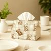 Cartoon Teddy Bear Patterned Tissue Box, Suitable for Living Rooms, Dining Rooms, Bedrooms, Bathrooms, Taverns, Bars, And Offices - Applicable for Var