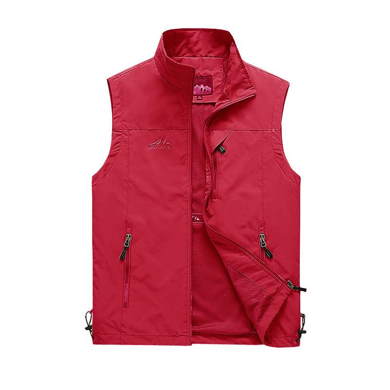 Gilet da uomo ad asciugatura rapida, per primavera e autunno, multiuso, sportivo, casual, di grandi dimensioni, per fotografia e attività all'aperto