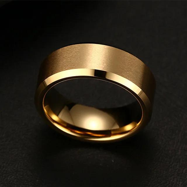 Stainless Steel Black Ring for Men Women Matte Charm Jewelry Wedding Engagement Band Durable Male Female Rings