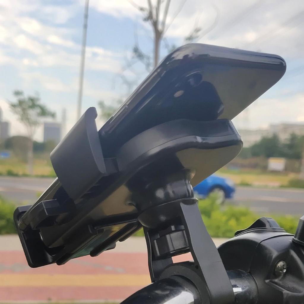Adjustable handlebar type cycling mobile phone holder black U-shaped handlebar model