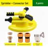 360° Automatic Rotating Sprinkler with Series Connection for Villa Gardens, Lawns, and Land.