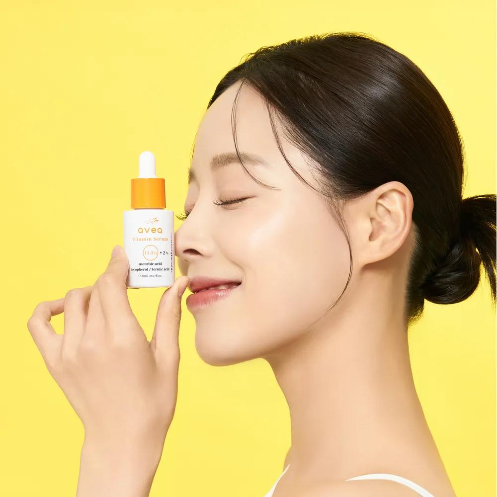 Avea Vitamin Serum 16,5% 1-Tages Melasma-Verbesserungs-Test Abgeschlossen / 100-Stunden Langanhaltendes Antioxidans / Pigment- und Fleckenpflege