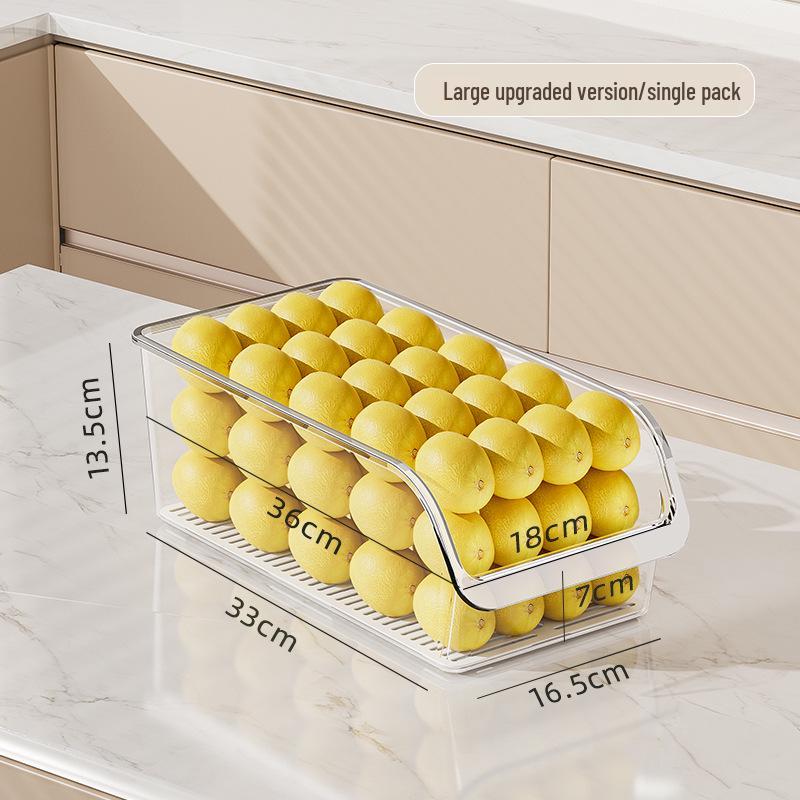 Transparent Egg Rack & Fresh-Keeping Refrigerator Drawer Box