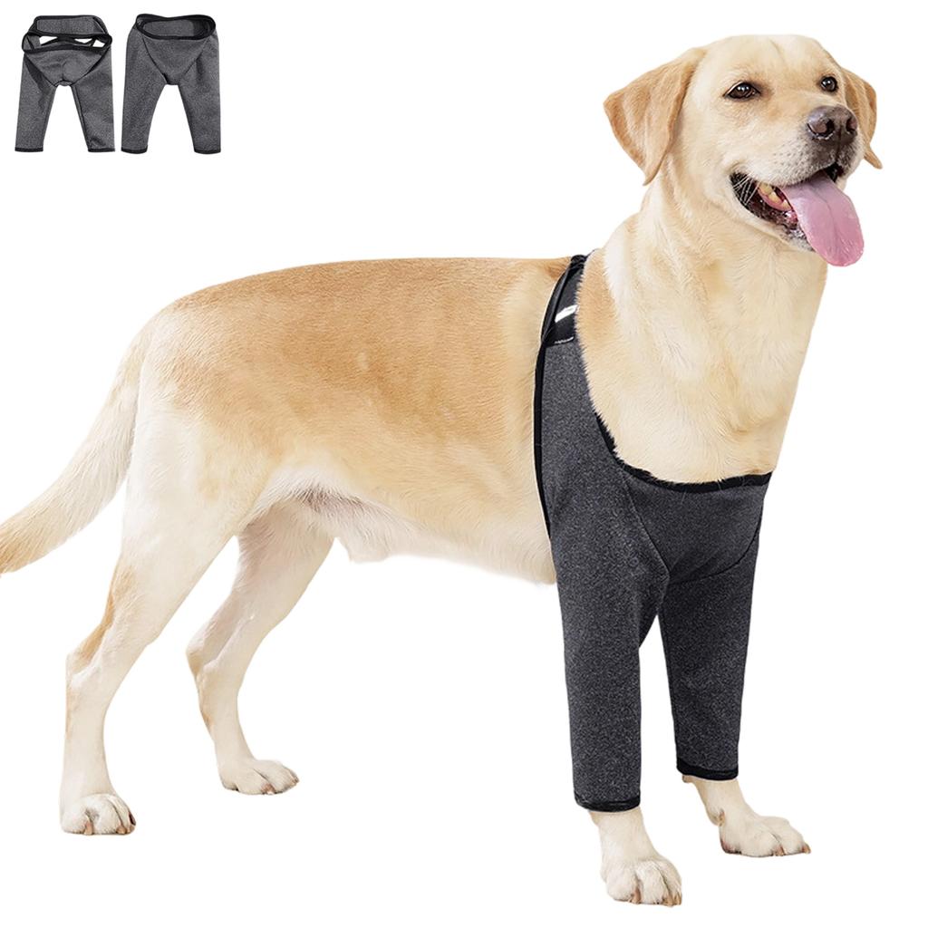 Hund Beinmanschette Knieprotektor Für Outdoor-Aktivitäten Und Postoperative Erholung Weicher Polyesterstoff Ellbogenstütze Bandage