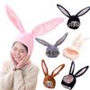 Cute Girls Plush Rabbit Bunny Ears Hat Earflap Cap Head Warmer