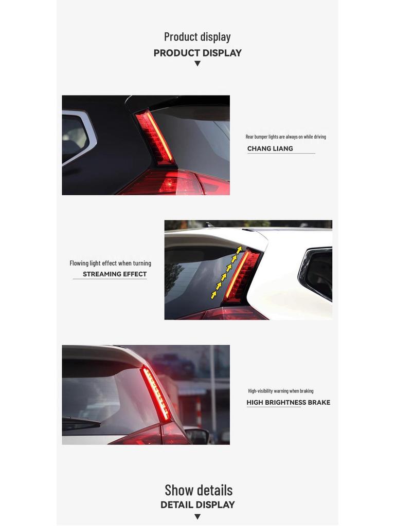 Qashqai 2014-2023 Heck Säulenleuchten LED Sequentielle Blinker & Brems Stoßstangenleuchten