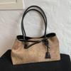 Tote Bag Designer Retro PU Leather Shoulder Bag for Women42611902Winter Trend Y2K Fashion Handbags Females Travel Luxury Handbag
