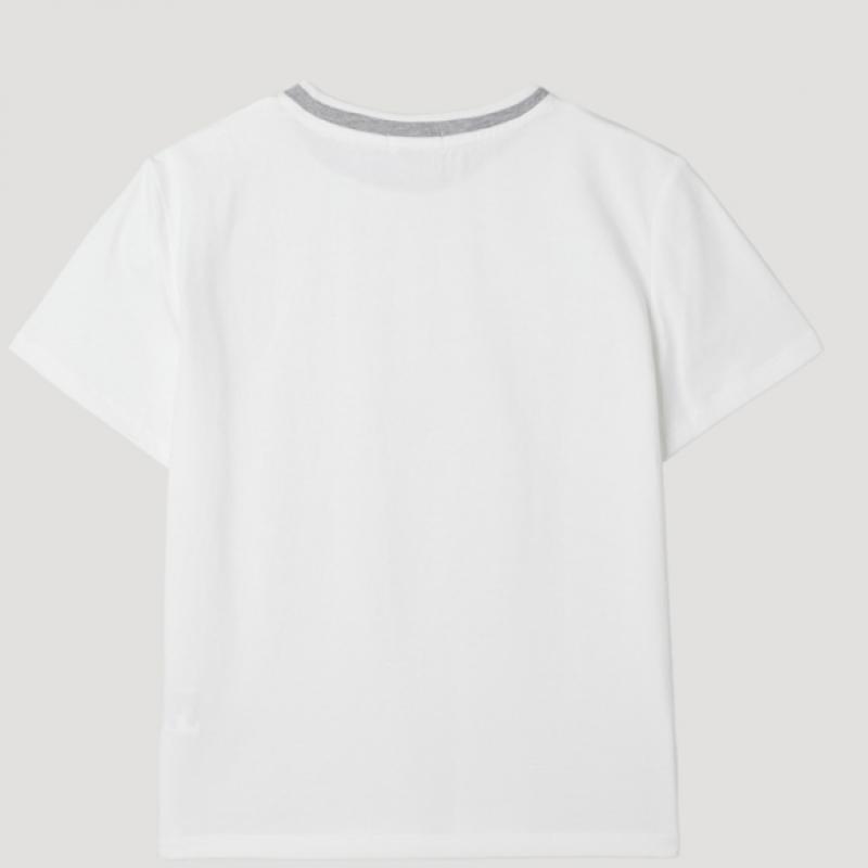 [She S miSS] Color MaTching Round Neck ShorT Sleeve T ShirT SwjTSp22030