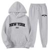 Mens Oversized Thick Hooded Long Sleeve Sweatshirt Pants Set Winter Sport Fitness Casual Wear