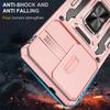 For Samsung Galaxy S26+ Case Kickstand Slide Lens Lid PC + TPU Drop-Proof Phone Cover