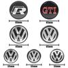 VW 4Pcs 55mm 56mm 60mm 65mm Car Wheel Center Hub Cap Volkswagen Golf GTI R-Line R Polo T5 Passat Rim Cover Stickers Accessories