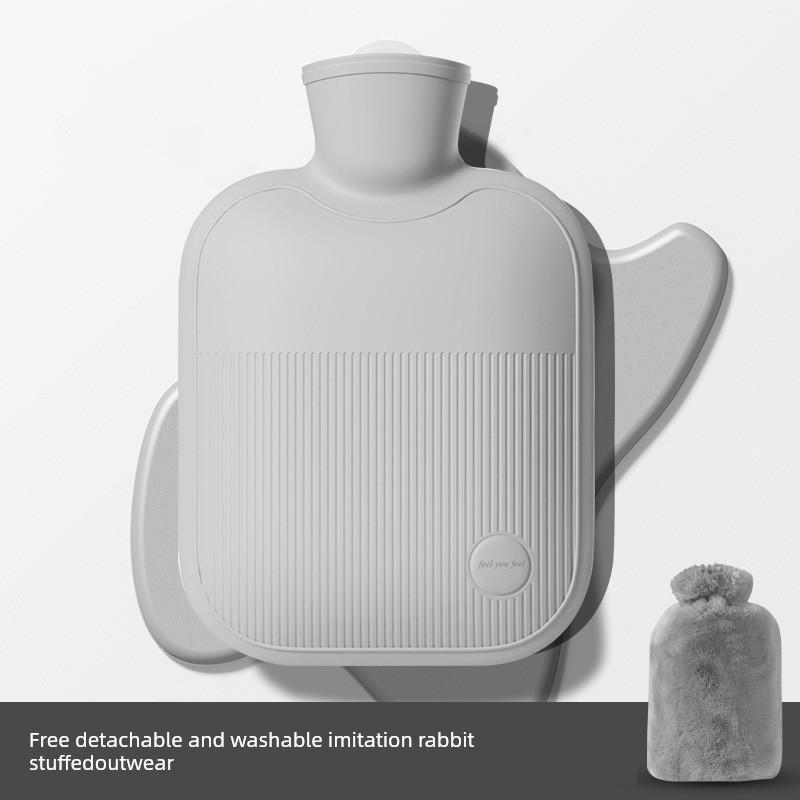 German Water-Filled Thermal Hot Water Bottle with Removable Inner Liner, Explosion-Proof, Washable, Suitable for Student Dormitories, for Warming the