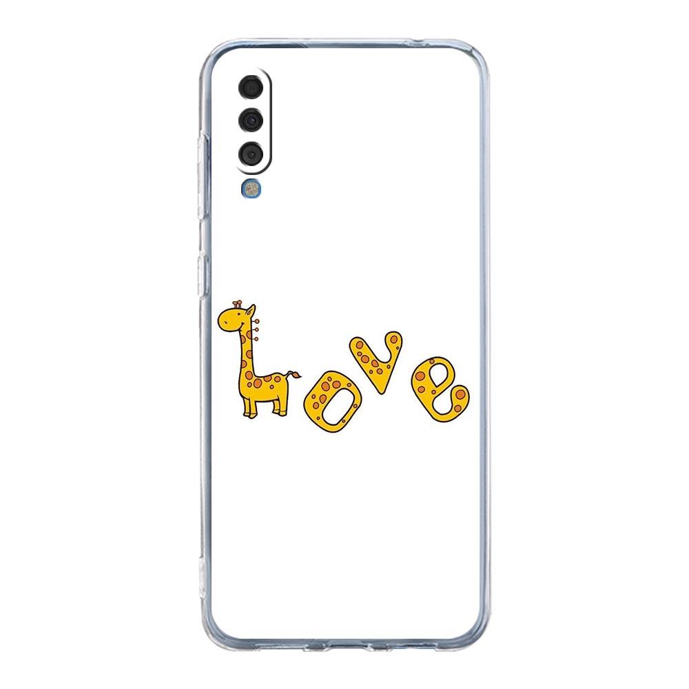 Phone Case For Samsung A16 A14 A12 A22 A32 5G A34 A42 A52 A54 A50 A70 A72 A40 A20E A10S A20S A04S A06 Cover giraffe illustration