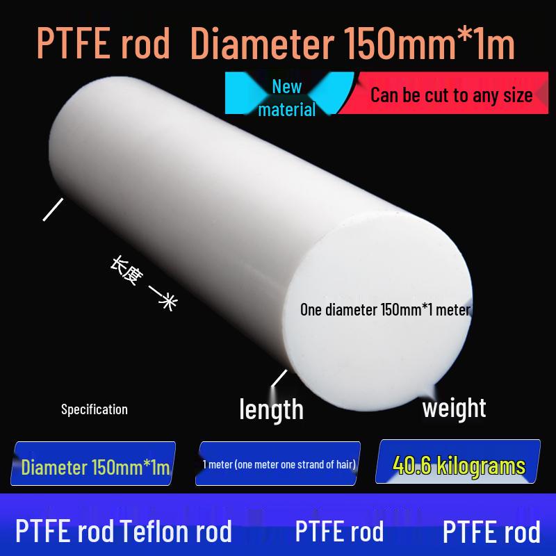 White High-Temperature Resistant PTFE Plastic Rod