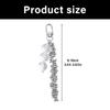 Fashion Forward Keychain Accessory Stylish Beads Keyring Pendant Key Fob Bag Decorative Charm with Fringe Detailing