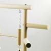 Parrot Playstand Safe Eco Friendly Double Layer Wooden Bird Playground for Cockatiel