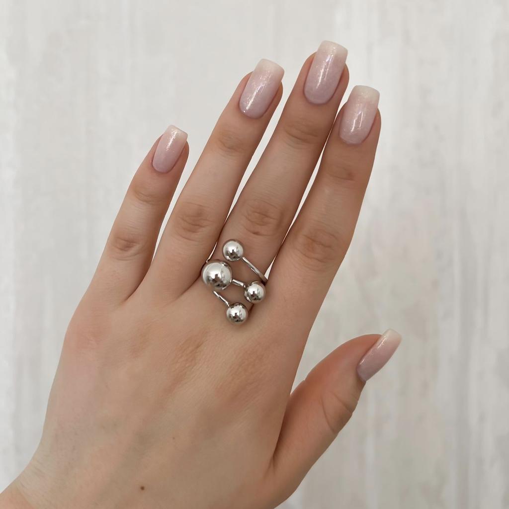Серебряное кольцо с без камней, вес изделия 6,03 гр (2143918)