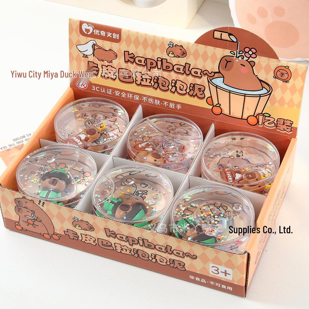 Cartoon Animal Bubble Slime Toy - Stretchy, Non-Sticky Stress Relief with Figures