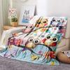 Owl Print Flannel Blanket, High Quality Comfortable for All Seasons, Home Decor, Warmth and Comfort, Perfect for Christmas Gifts
