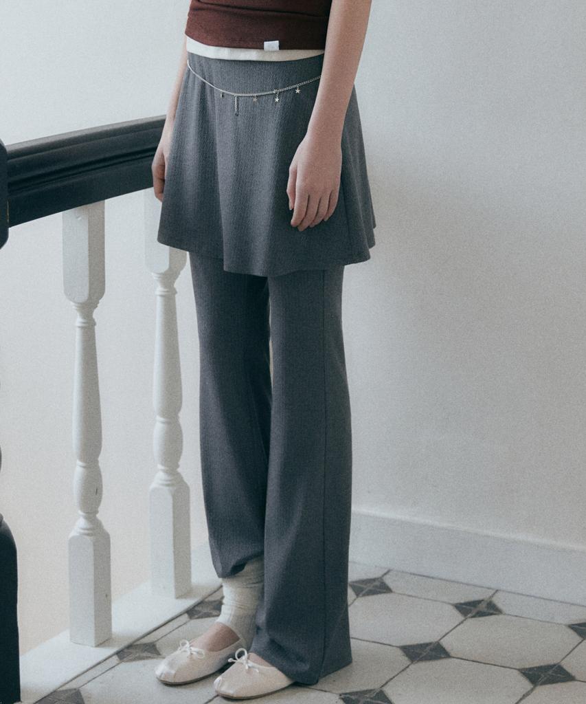 ROEM [Roem X Eunchae] Layered Skirt Pants Rmtwg26Yt1