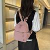 Casual Women's Backpack Lightweight Spring New Style Artistic Pure Color Travel Nylon Street Trend Breathable Small Size Backpack