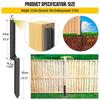 Steel Fence Support Pin Repair Stake Stabilizers 33.6Inch Fit for Fixing Tilted/Broken Wood Fence Post Easy Installation