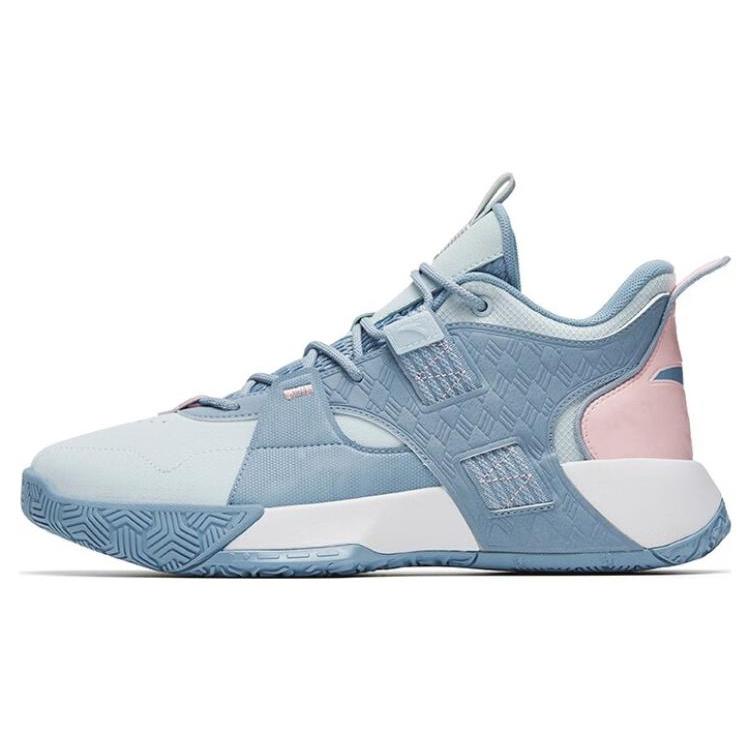 

Новые баскетбольные кроссовки Anta Speedy 2 Generations с амортизацией, нескользящей подошвой и средней высотой голенища, мужские, серо-синие 112241610-3 45