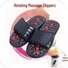 Men's Rotating Tai Chi Massage Slippers – 2024 Summer Anti-Slip Indoor Acupoint Foot Therapy.