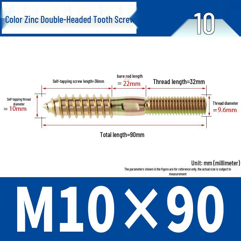 Śruba samogwintująca ze stali nierdzewnej 304 z podwójnym łbem i gniazdem sześciokątnym do mebli, ostro zakończona, M4 M5 M6 M8.