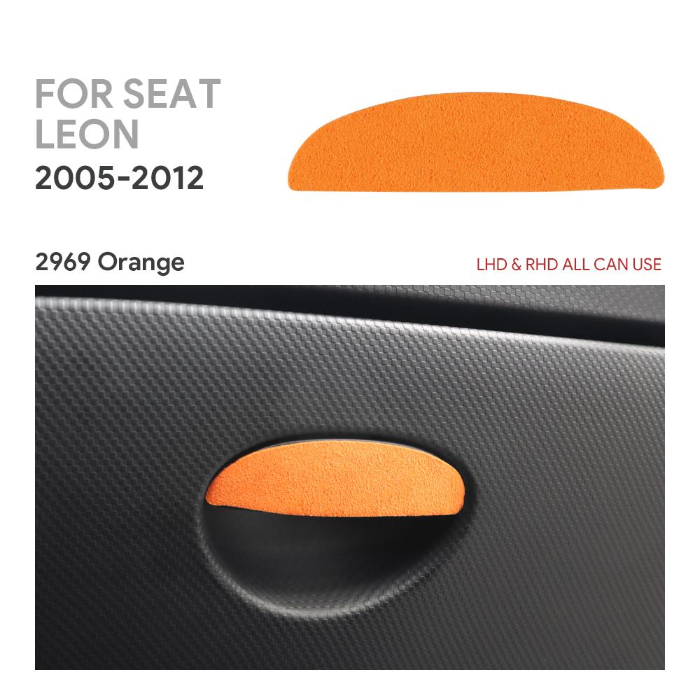 

Top Suede Trim Sticker For SEAT Leon Altea Toledo MK1 MK2 Ibiza Cupra Cupra for Skoda Fabia Rapid 2005-2012 Storage Accessories помаранчевий