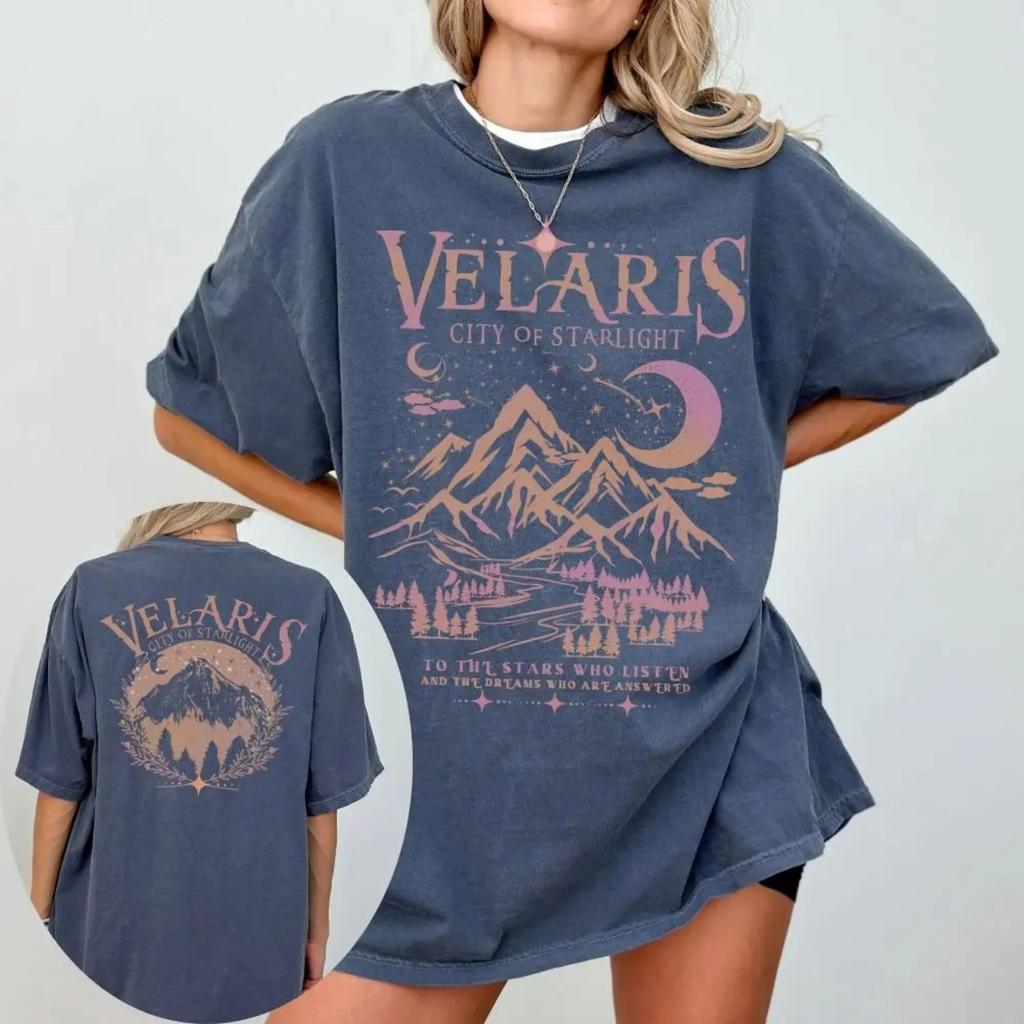 Velaris Shirt ACOTAR Comfort Colors City of Starlight Night Court TShirt Rhysand Quotes Sarah J Maas Apparel Book Lover Gift
